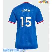 Camisa de time de futebol Manchester United Leny Yoro #15 Replicas 2º Equipamento Feminina 2026-27 Manga Curta